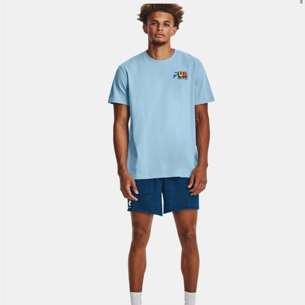 Under armour xl gym shorts 6in  mens blue